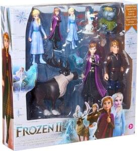 Frozen Characters Set With Different Sizes Elsa, Anna, Kristoff,Olaf, Sven - Multi Color