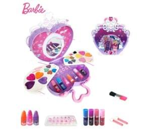 barbie makeup box yellow potted white
