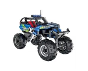 Off Road type car with powerful friction motor (Pull back) Can be combined with Q-5804 to create an 8-wheel car between them. Qihui games are characterized by the injection quality of their parts, made of ABS, compatible with Lego Technic®. Includes detailed step-by-step assembly instructions.